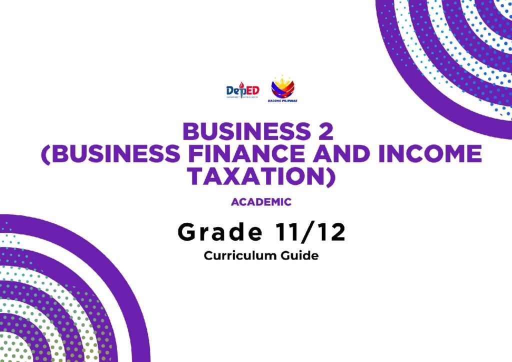 Business 2 (Business Finance and Income Taxation)