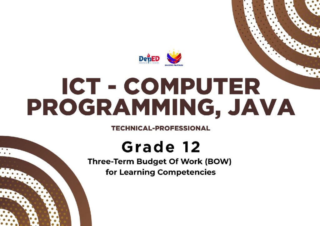 [G11_G12] TechPro_ ICT – Computer Programming, Java